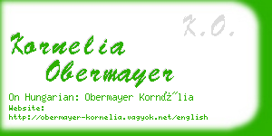 kornelia obermayer business card